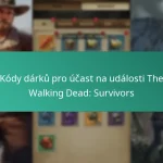 Kódy dárků pro účast na události The Walking Dead: Survivors