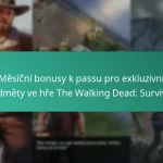 Měsíční bonusy k passu pro exkluzivní předměty ve hře The Walking Dead: Survivors