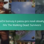 Měsíční bonusy k passu pro nové obsahy ve hře The Walking Dead: Survivors
