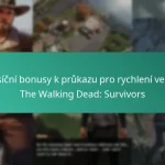 Měsíční bonusy k průkazu pro rychlení ve hře The Walking Dead: Survivors
